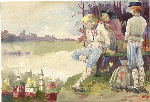 Неизвестный художник. Лот из 15 рисунков: